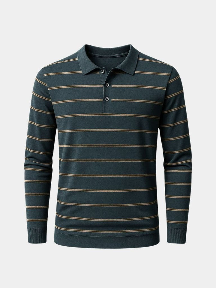 Marino Sunset Striped Polo