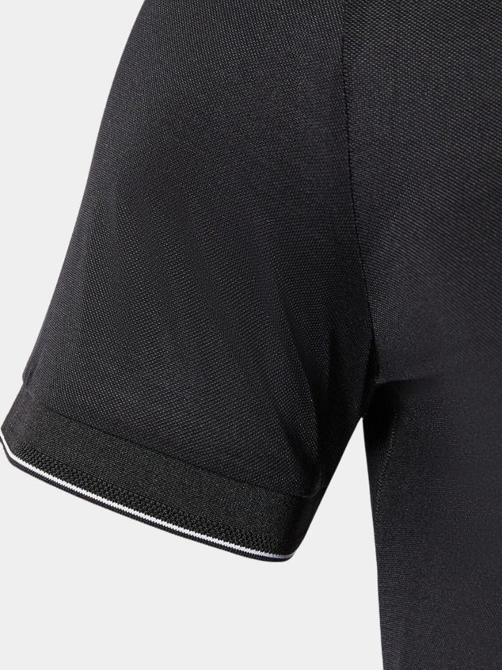 Camisa Polo con Detalles de Obsidiana