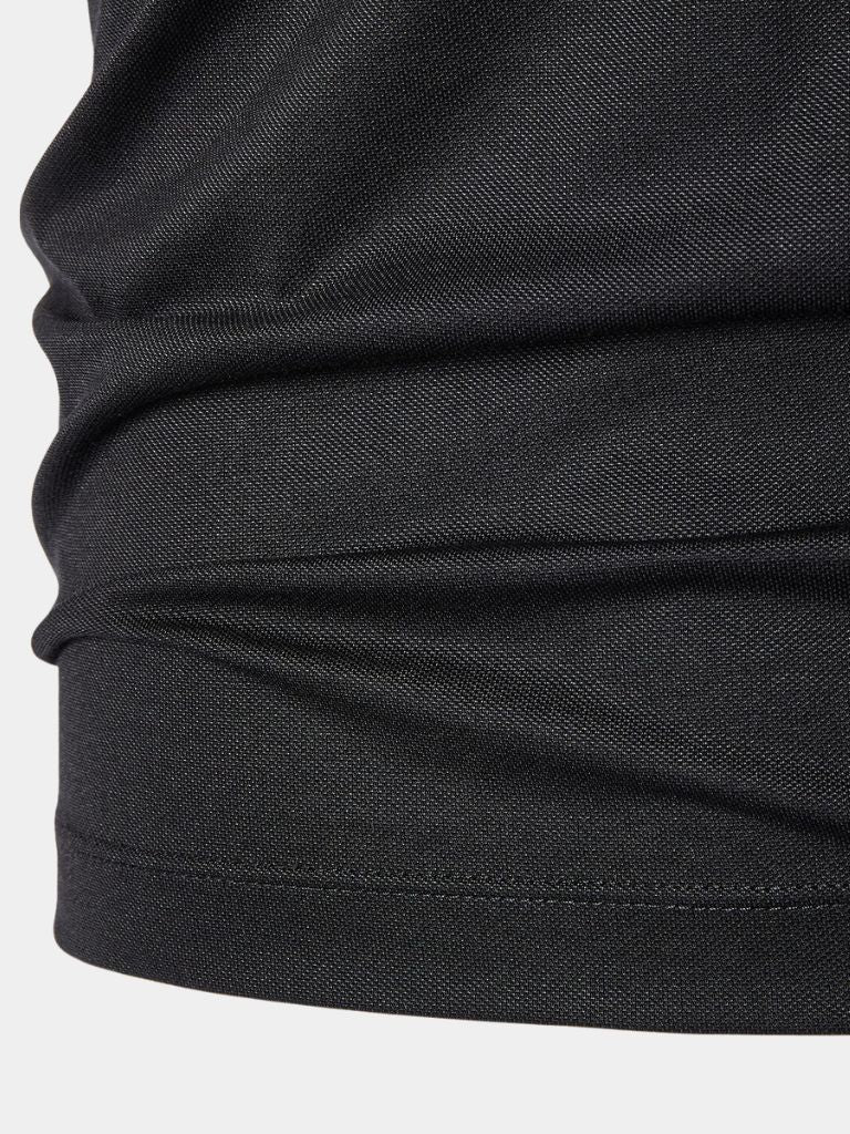 Camisa Polo con Detalles de Obsidiana
