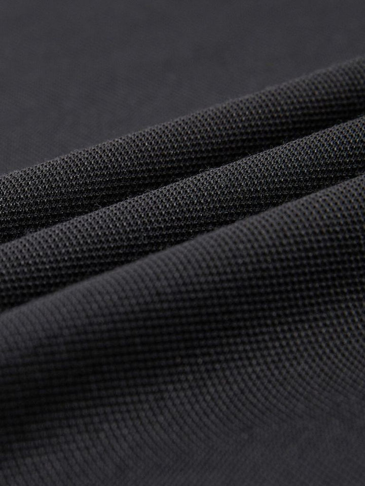 Camisa Polo con Detalles de Obsidiana