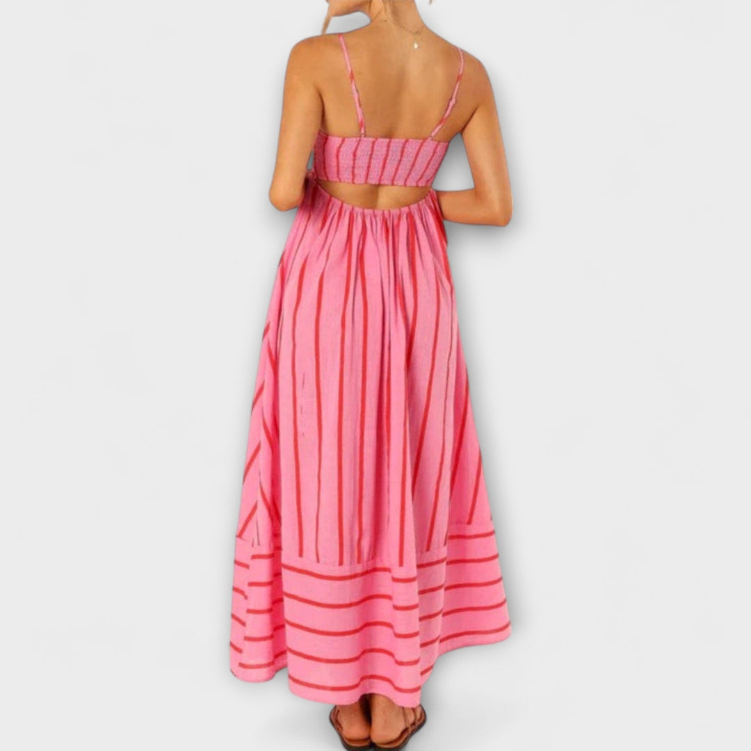 Rosa - Vestido Casual a Rayas