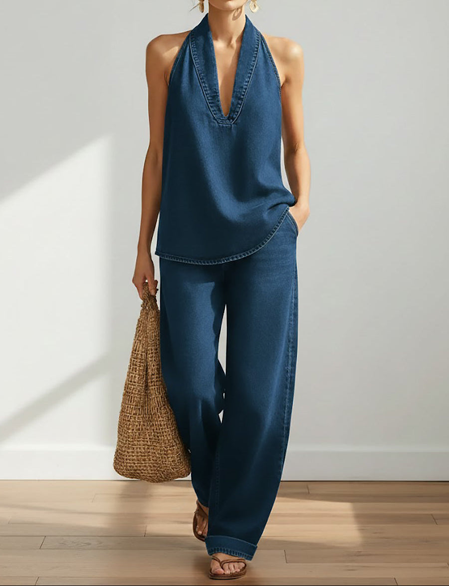 Ivy™ | Conjunto de dos piezas de denim vintage