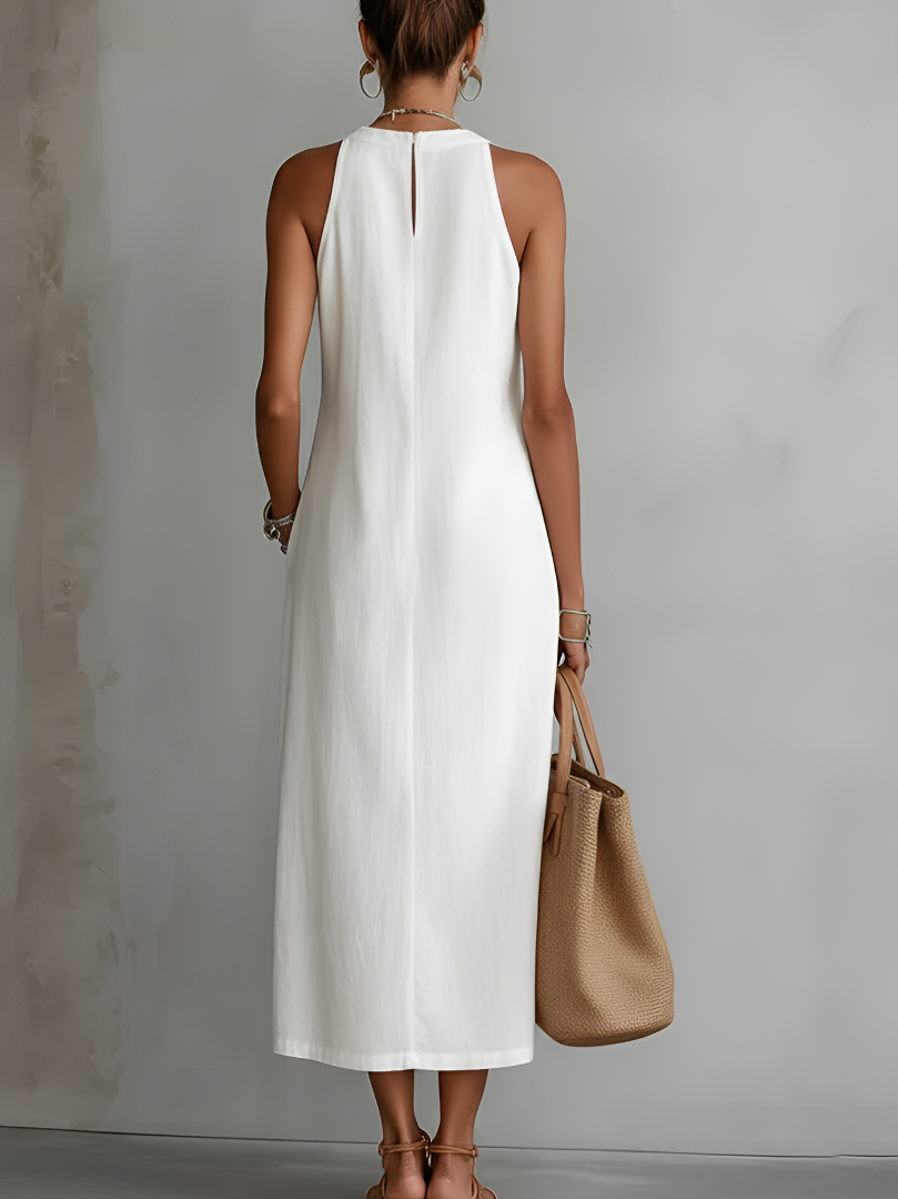 Jimena | Vestido Maxi Blanco de Encaje