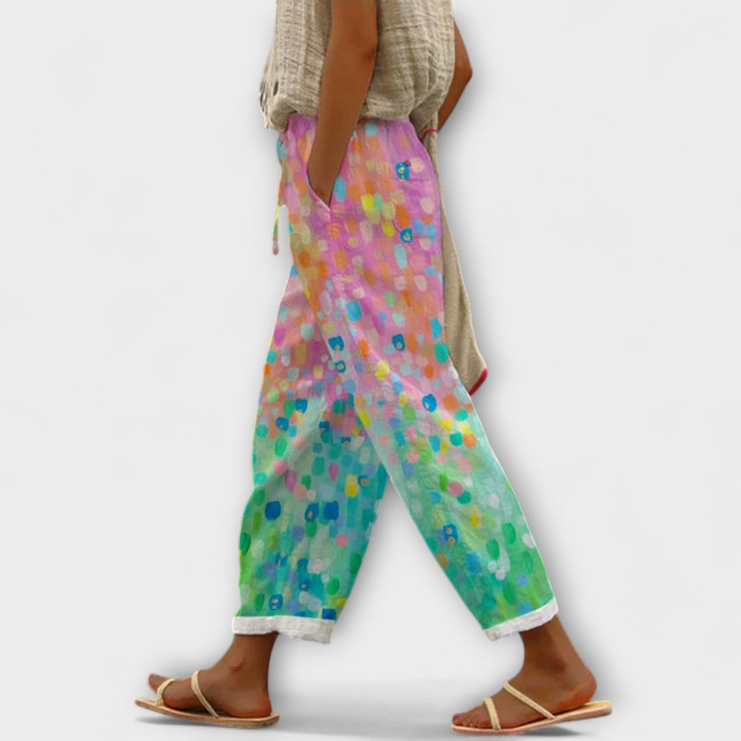 Airish - Pantalones anchos con estampado llamativo