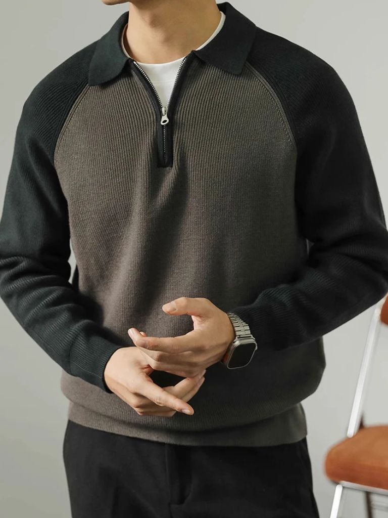 Suéter Raglán de Cuello Cuadrado