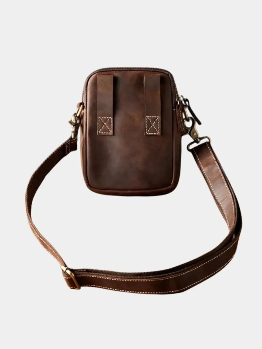 Bolso Retro de Cuero para Hombre