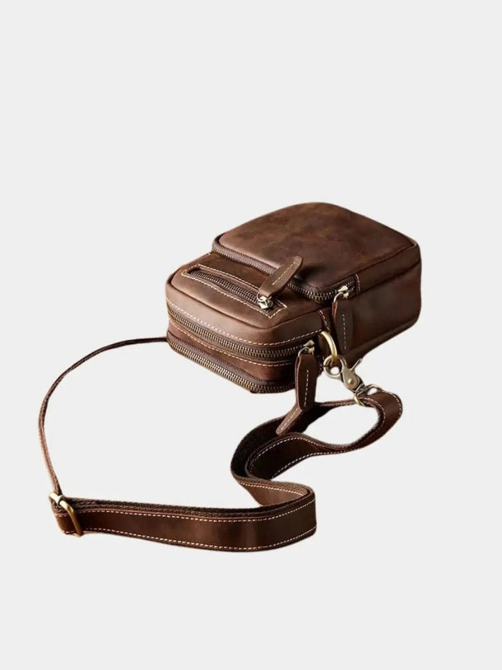 Bolso Retro de Cuero para Hombre