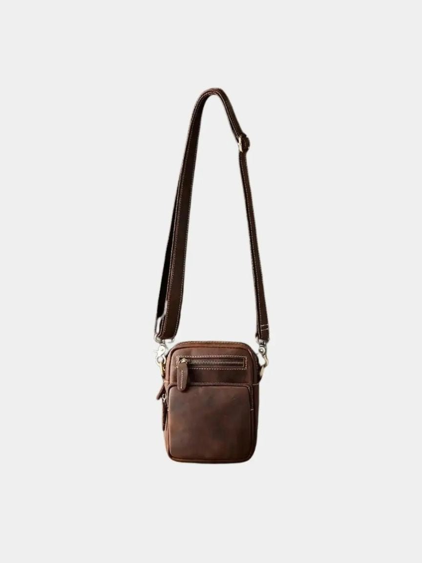 Bolso Retro de Cuero para Hombre