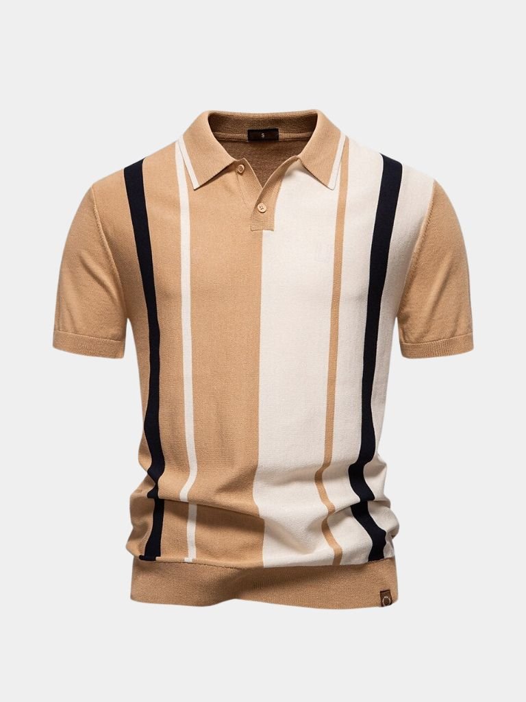 Striped Retro Polo