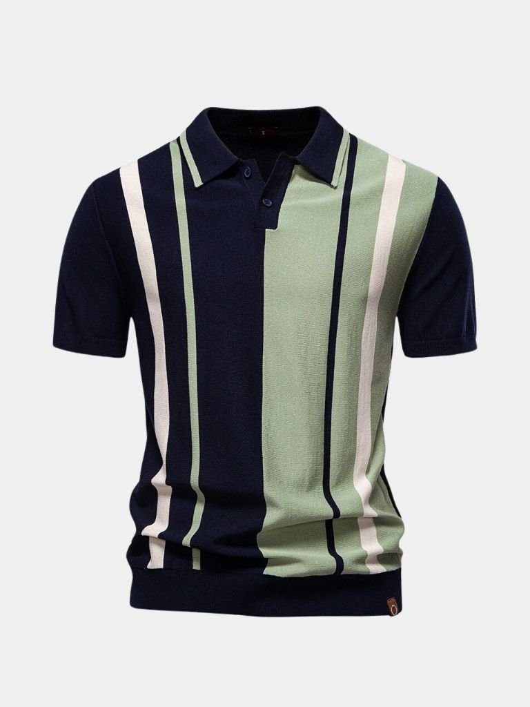Striped Retro Polo