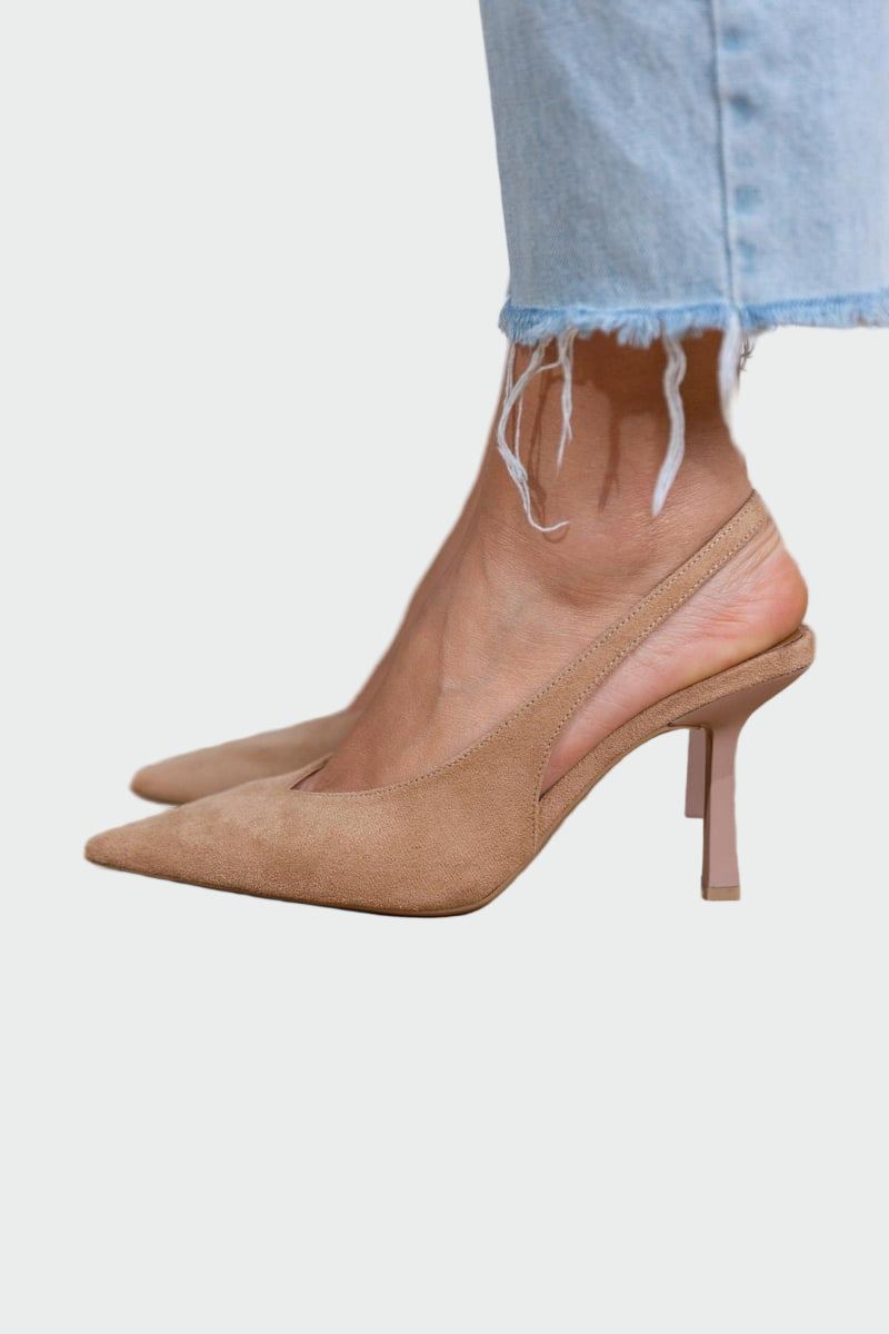 Sára Sofisticadas Zapatos Slingback Punta Estrecha