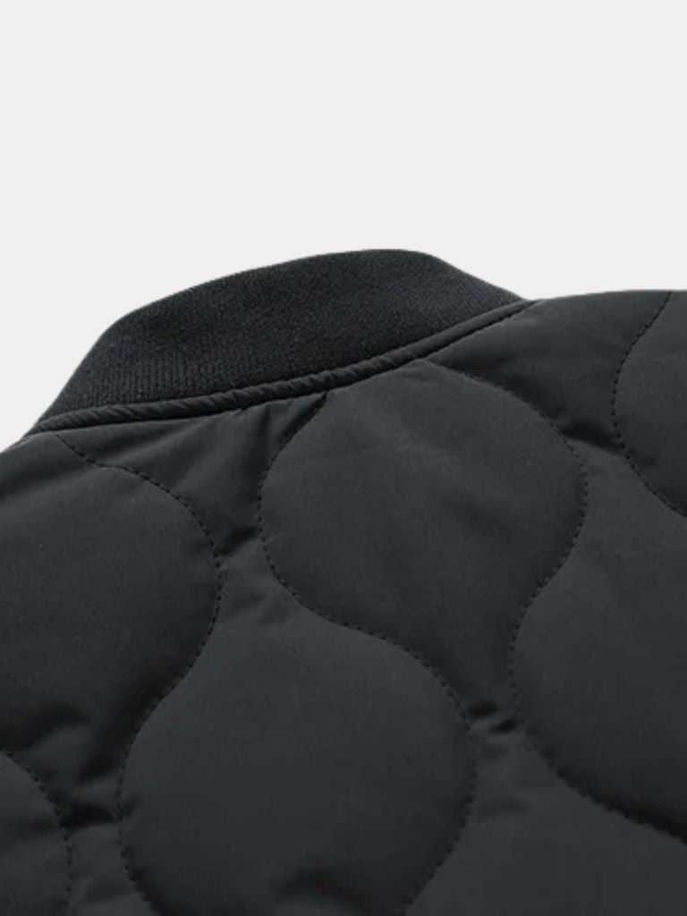 Chaqueta Bomber Acolchada con Mangas de Sherpa