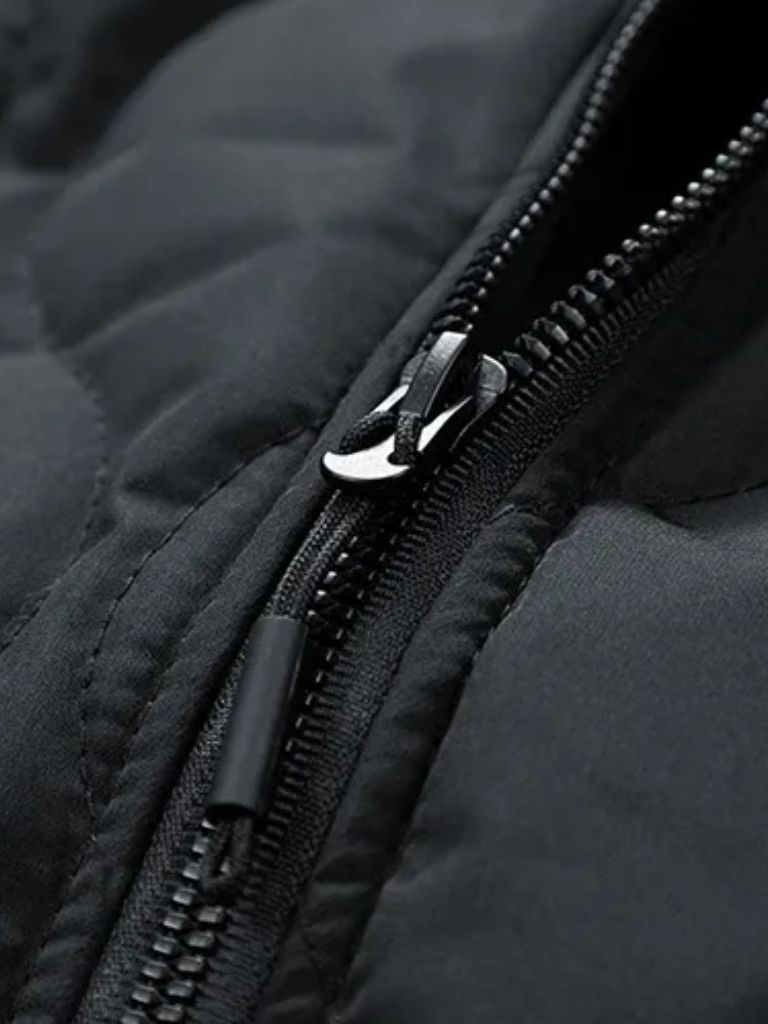 Chaqueta Bomber Acolchada con Mangas de Sherpa