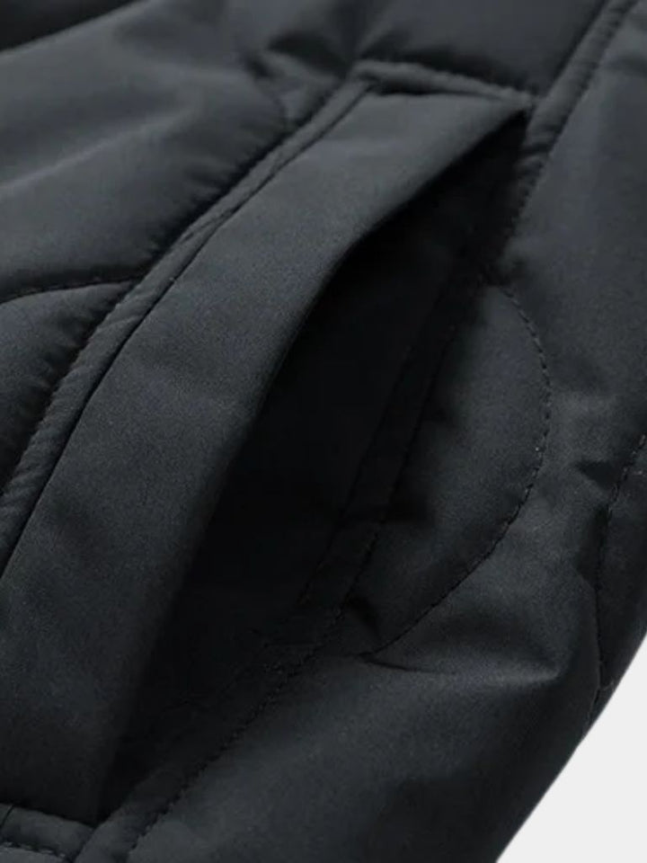 Chaqueta Bomber Acolchada con Mangas de Sherpa