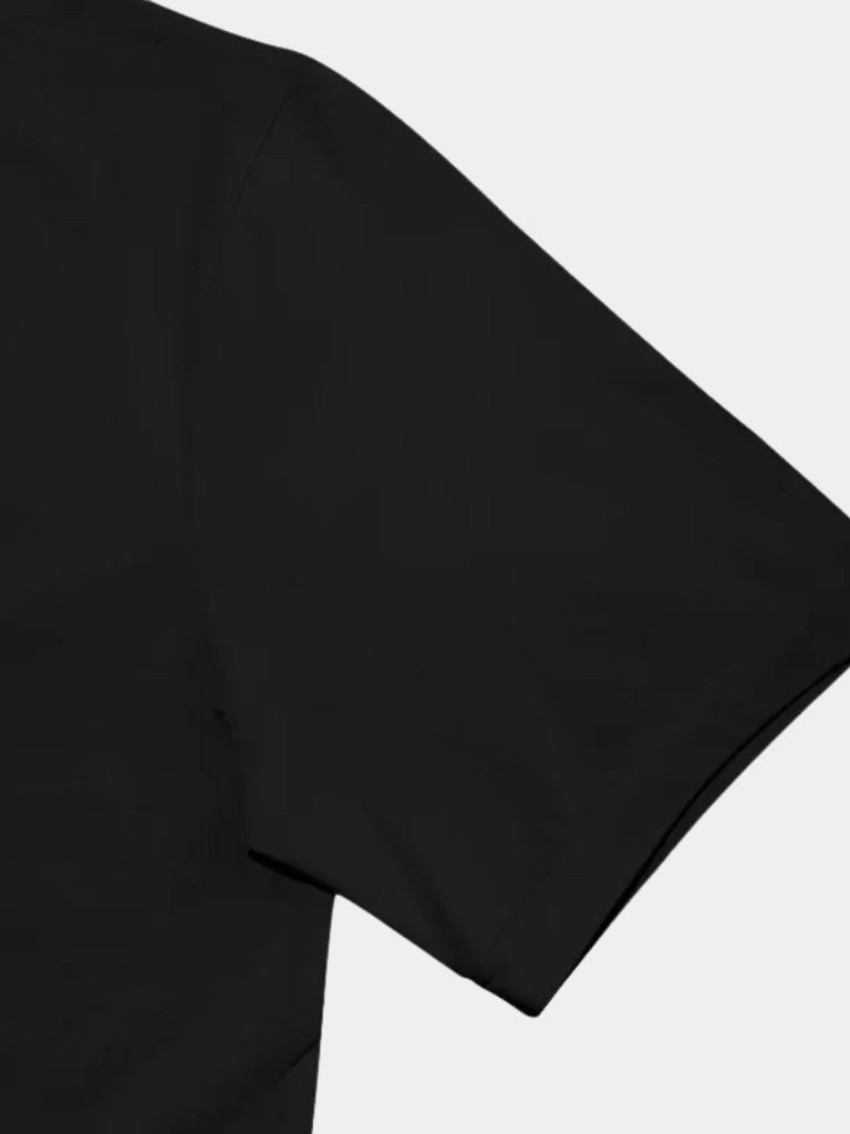 Camiseta Casual de Cuello Alto Sólido
