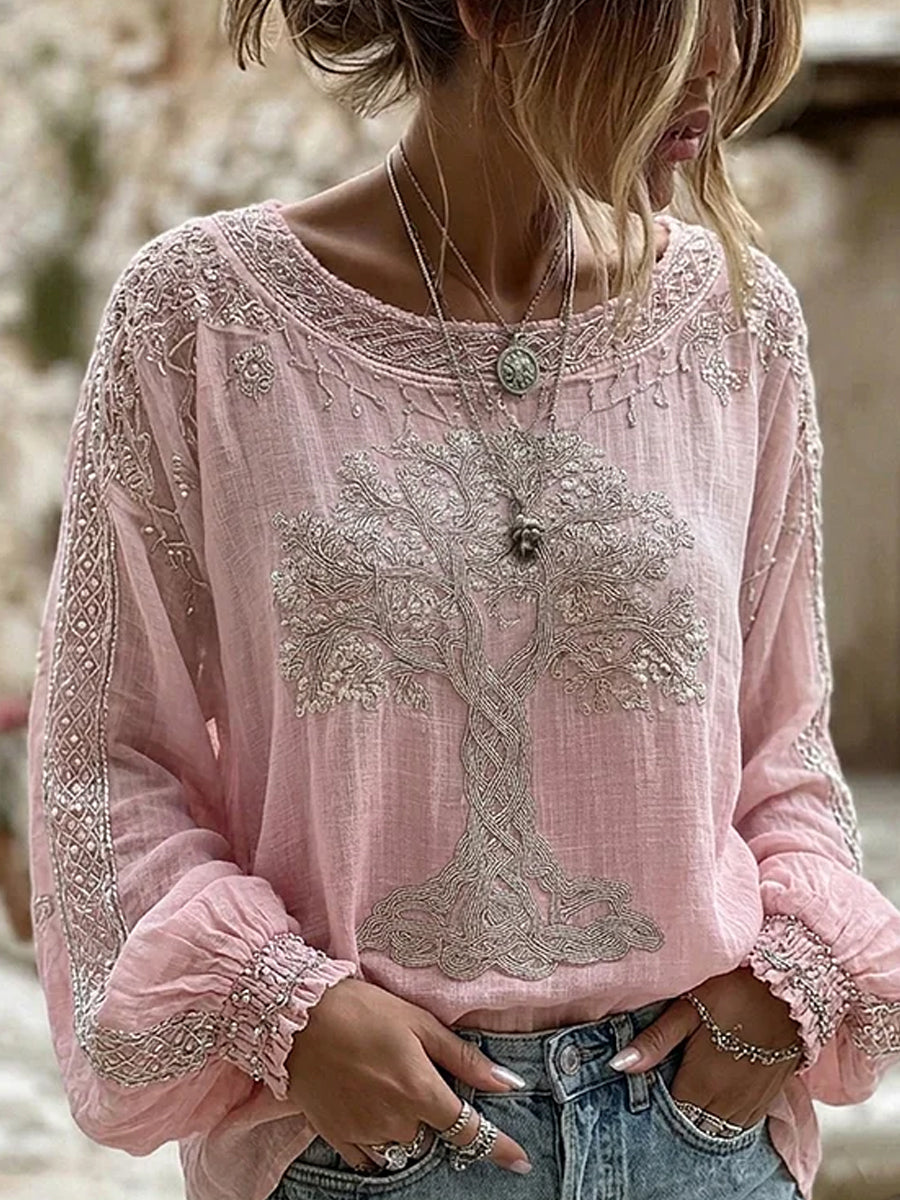 Top vintage bordado