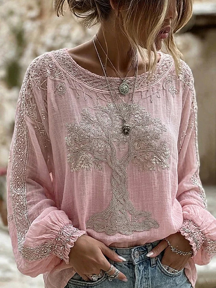 Top vintage bordado
