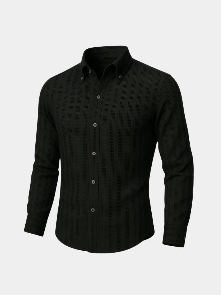 Camisa de Rayas Seersucker con Botones