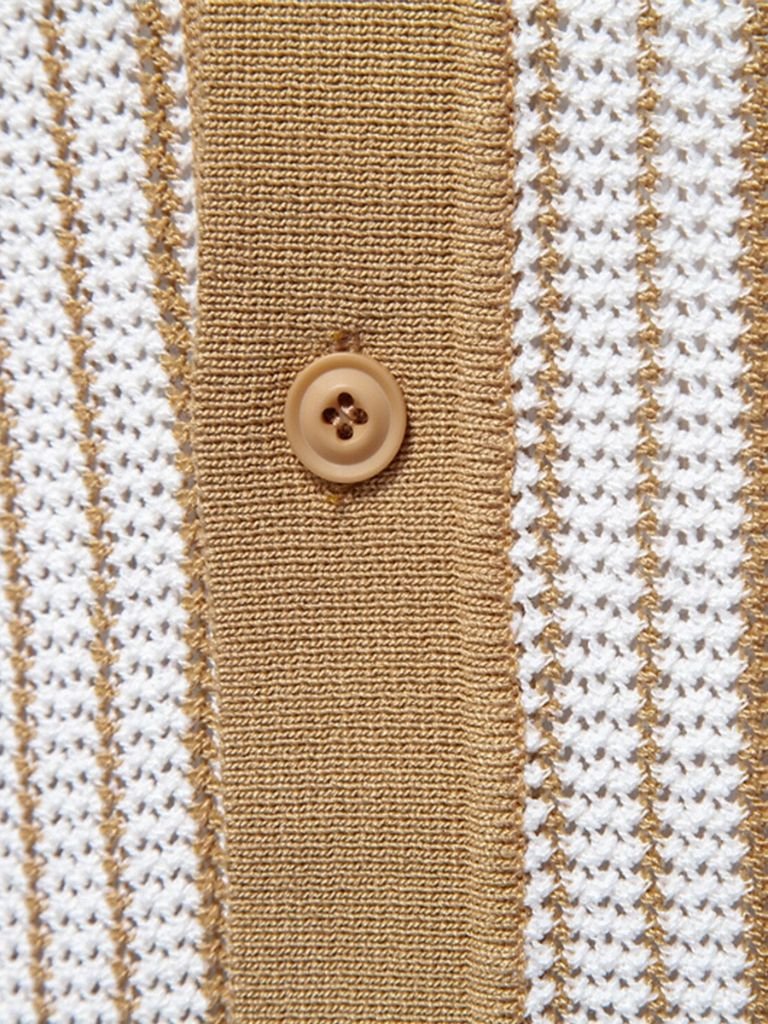 Camisa Polo de Punto a Rayas