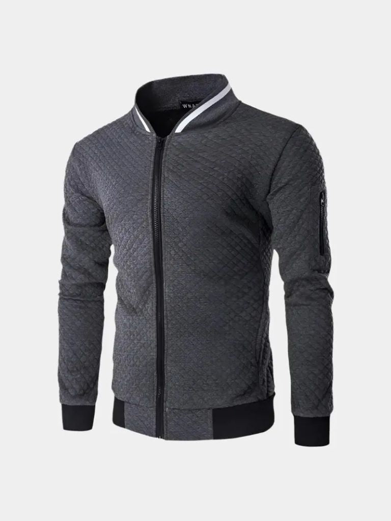 Chaqueta Bomber Texturizada Casual