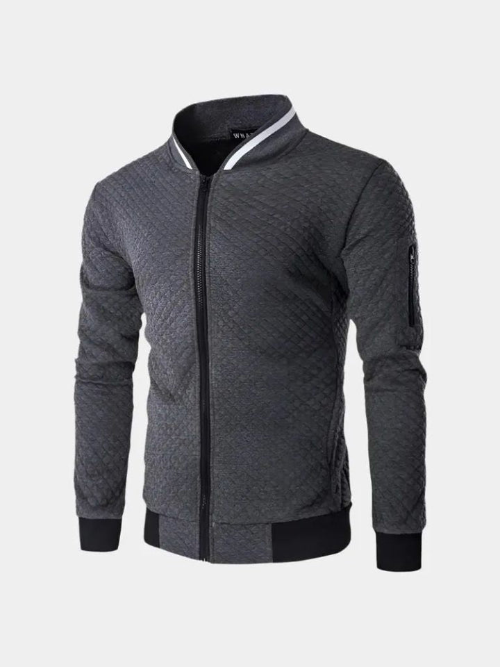 Chaqueta Bomber Texturizada Casual