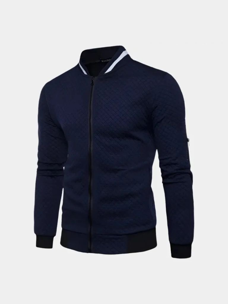 Chaqueta Bomber Texturizada Casual
