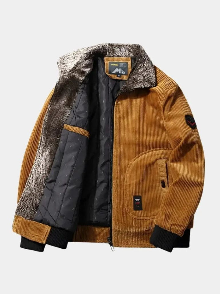 Chaqueta Térmica de Pana con Cortavientos