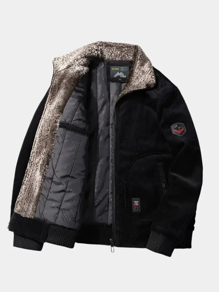 Chaqueta Térmica de Pana con Cortavientos