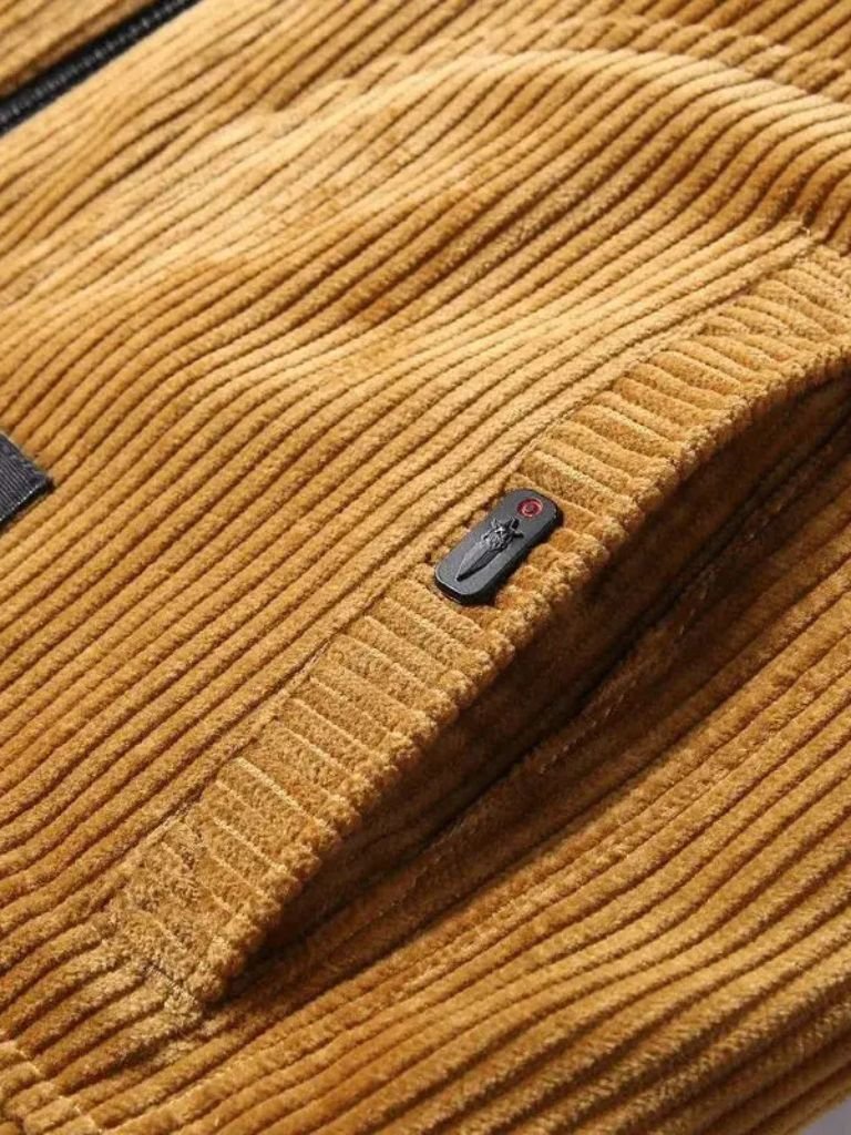 Chaqueta Térmica de Pana con Cortavientos