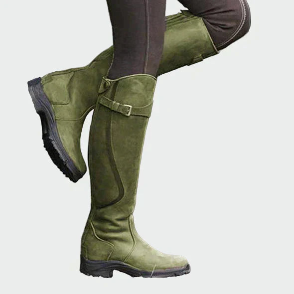 Maribela - Botas de montar de cuero para mujer