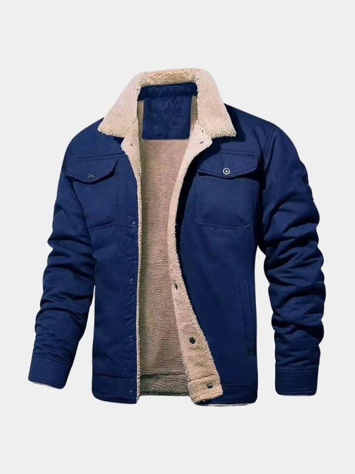 Chaqueta Bomber Vintage de Forro Polar