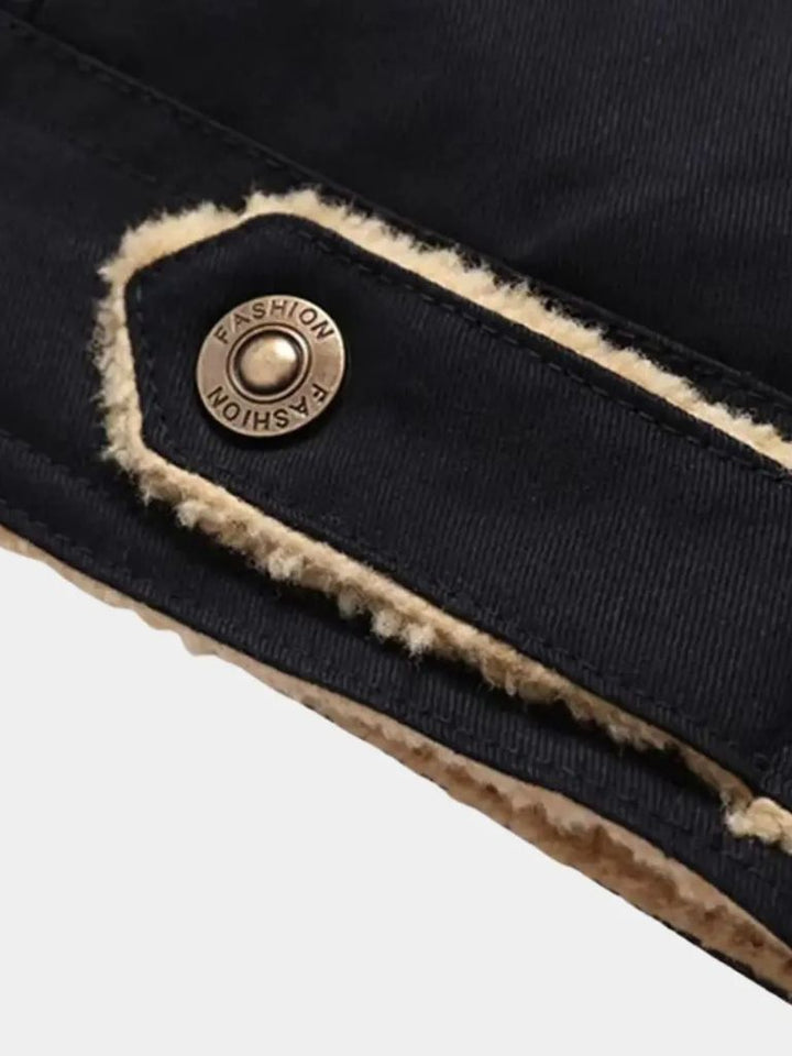Chaqueta Bomber Vintage de Forro Polar