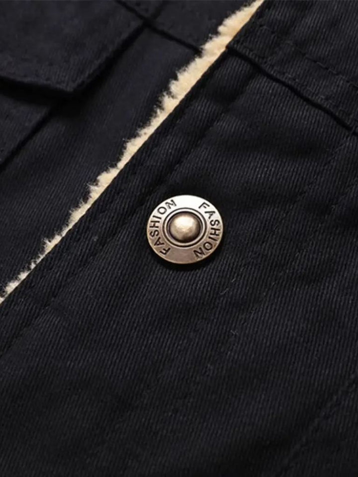 Chaqueta Bomber Vintage de Forro Polar