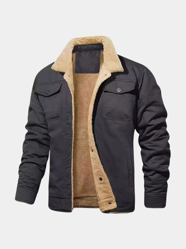 Chaqueta Bomber Vintage de Forro Polar