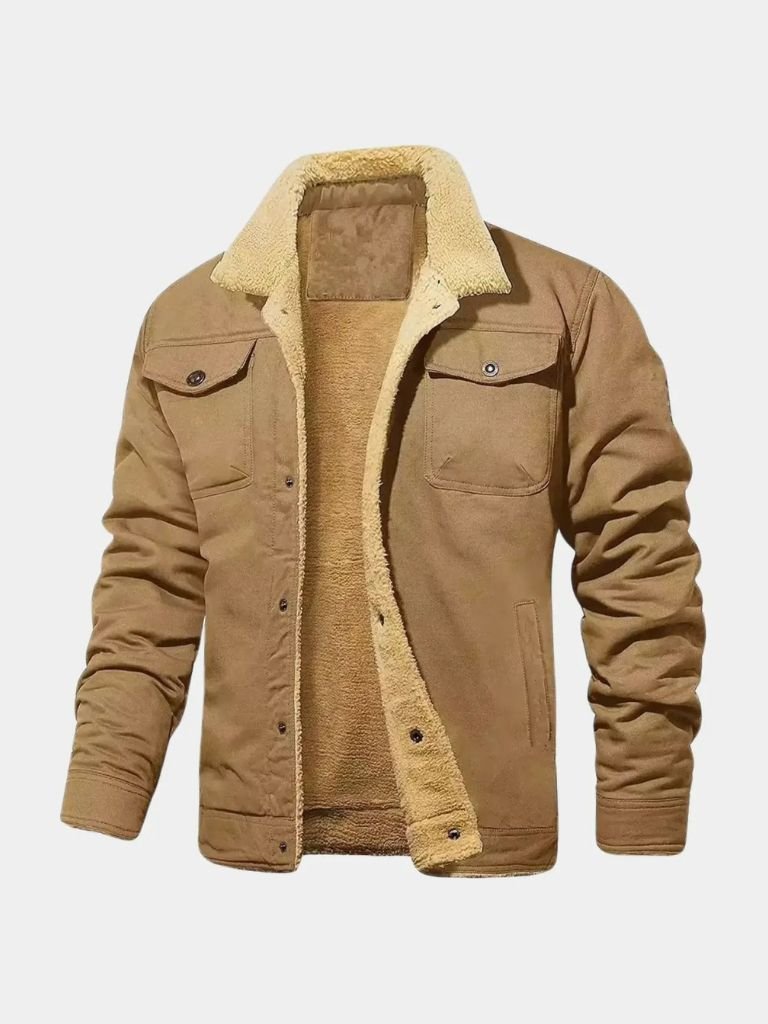 Chaqueta Bomber Vintage de Forro Polar