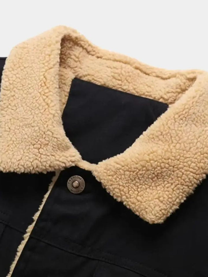 Chaqueta Bomber Vintage de Forro Polar