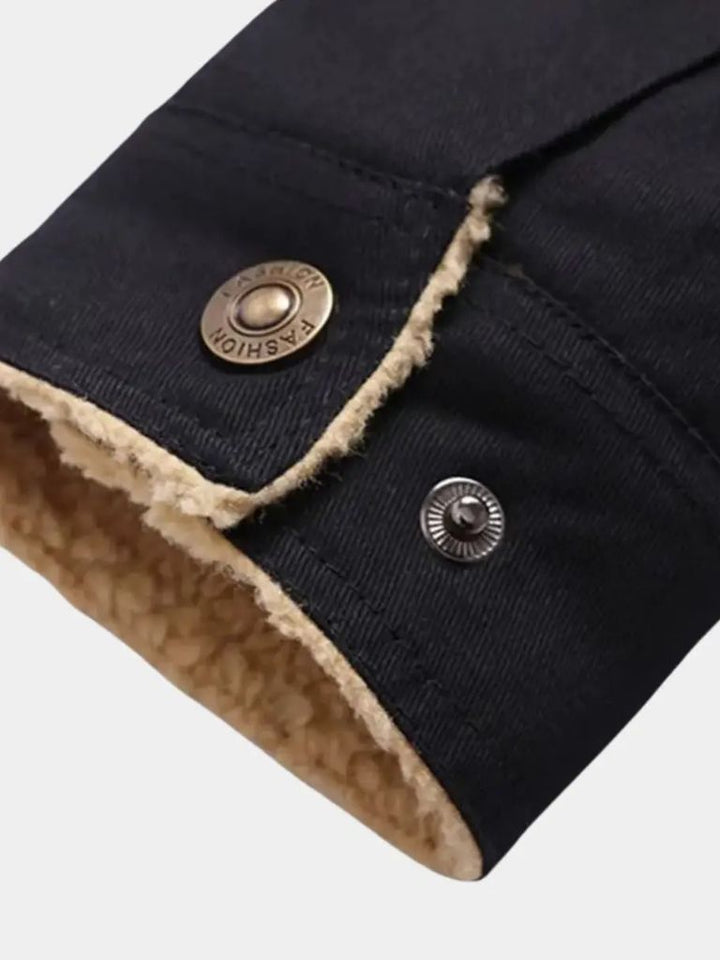 Chaqueta Bomber Vintage de Forro Polar