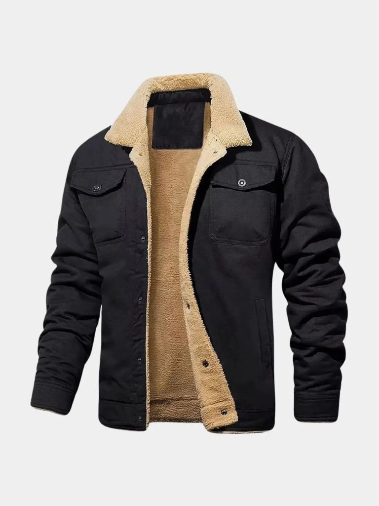 Chaqueta Bomber Vintage de Forro Polar