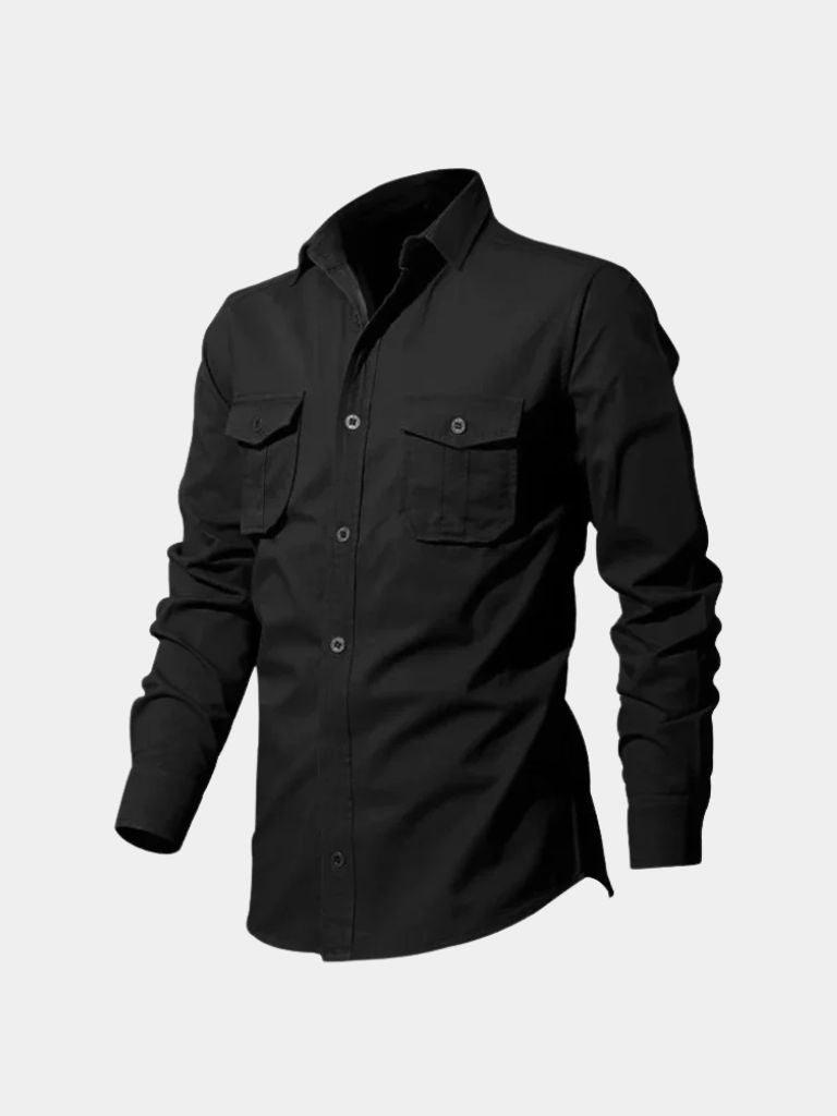 Camisa Retro de Manga Larga
