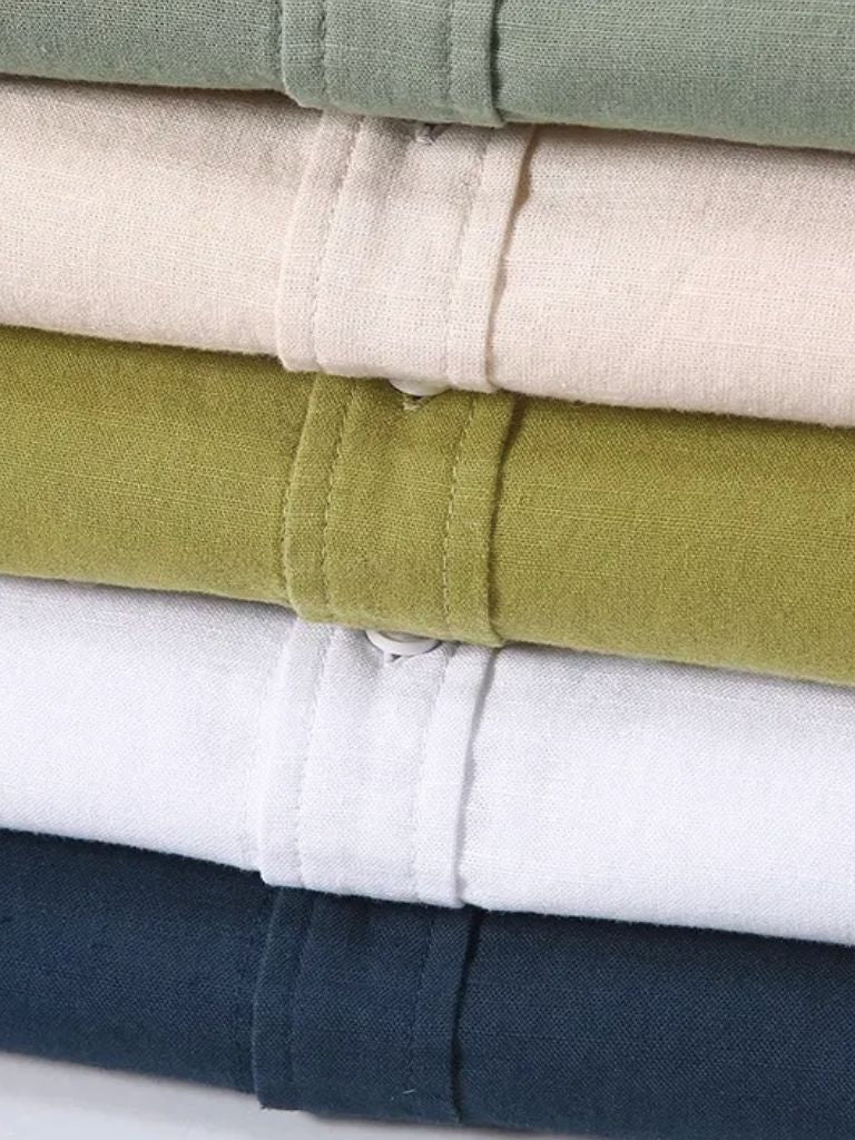 Camiseta de Lino Blanca Wellspring