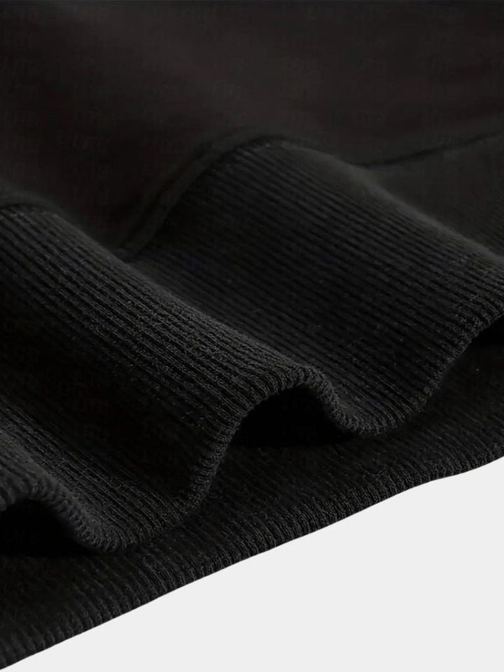 Sudadera Deportiva con Cremallera en Negro