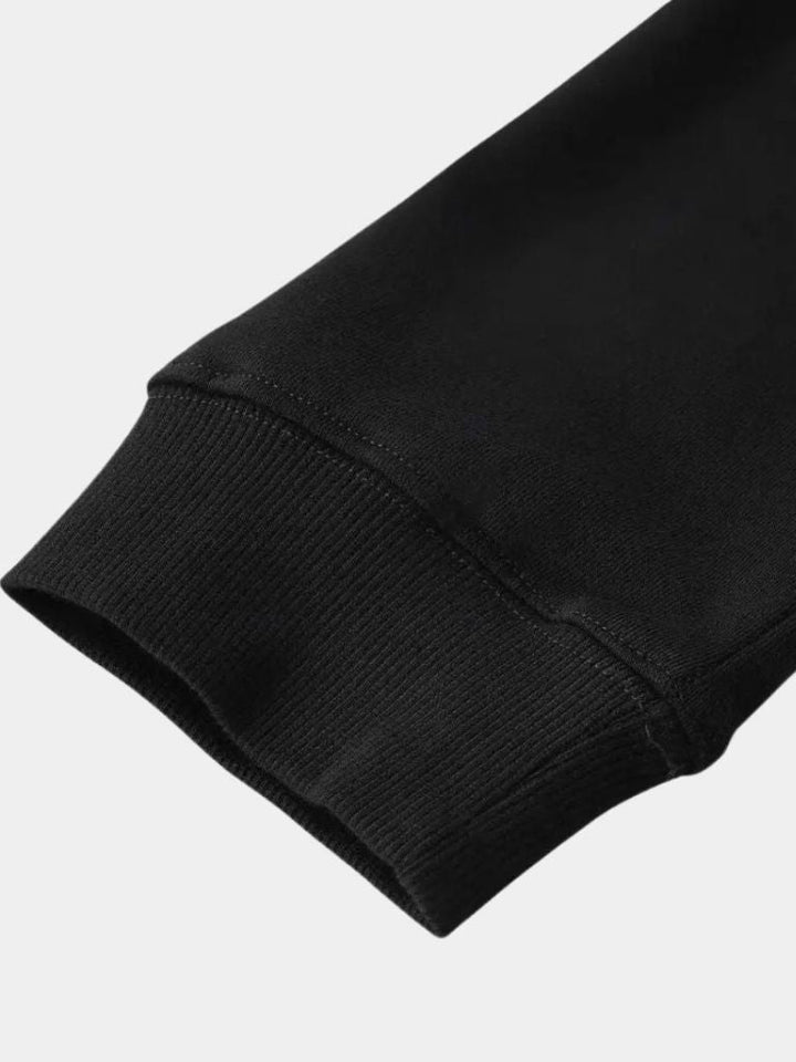 Sudadera Deportiva con Cremallera en Negro