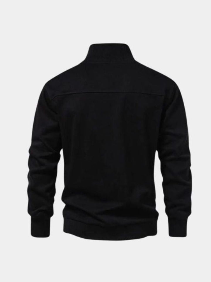 Sudadera Deportiva con Cremallera en Negro